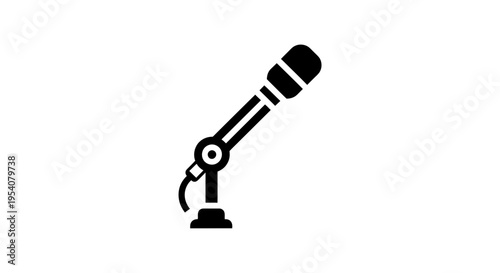 Microphone on a Stand.