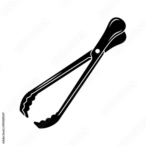 Glaze Grabbing Dipping Tongs Silhouette for Ceramic Coating Techniques