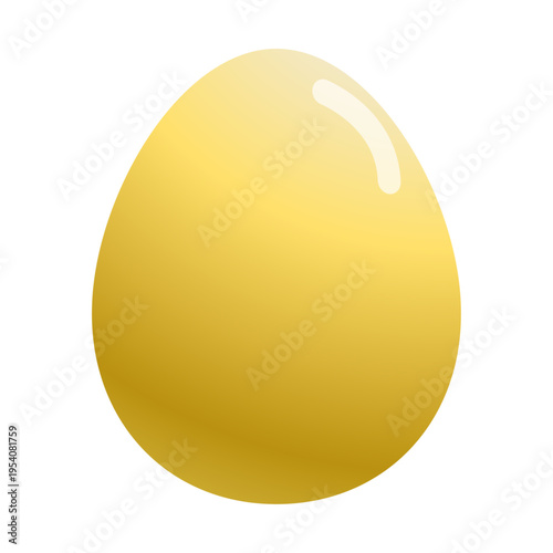 金の卵 イラスト ゴールドエッグ 成功とチャンスの象徴 Golden Egg Illustration