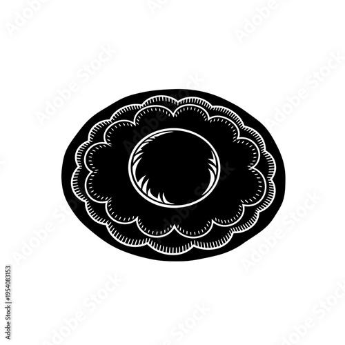 Leather Concho Silhouette for Decorative Metal Discs and Western Detailing