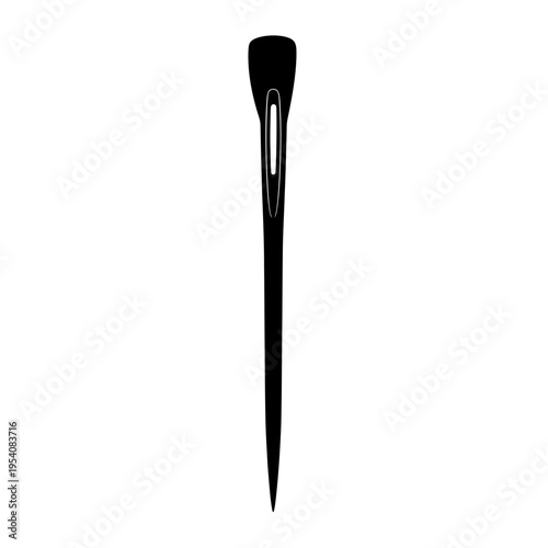 Blunt Harness Needle Silhouette for Heavy Stitching and Leathercrafting