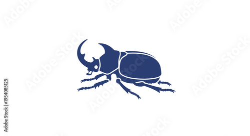 Blue Beetle Iconic Simple Design Style.