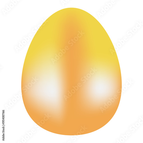 Luxury Easter eggs on white background.
