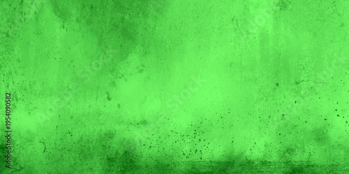 Abstract green grunge texture background featuring a smooth gradient blend with distressed wall details.