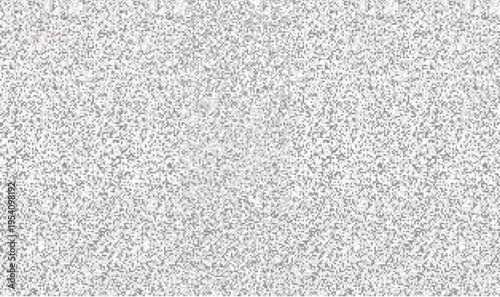 Digital noise pixel texture background. Abstract black and white tv static glitch effect. Retro Y2K aesthetic vector grunge pattern for modern brutalist poster, cyberpunk flyer and streetwear design.