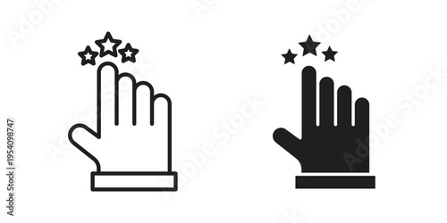 Customer feedback icon logo vector. Set of line icons. flat designs