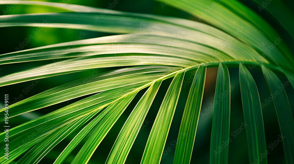 Obraz premium green palm leaf