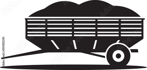 Black flatbed truck with white cargo area and single wheel side view cargo truck black truck