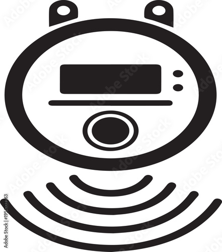 фотографія Digital Kilowatt Hour Meter Silhouettes