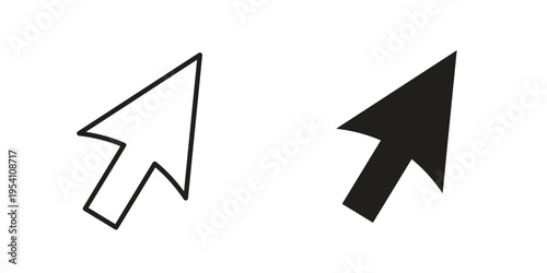 Mouse icon logo vector. Set of line icons. flat designs