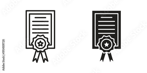 Patented icon logo vector. Set of line icons. flat designs