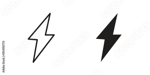 Power icon logo vector. Set of line icons. flat designs