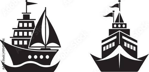 ship icon vector