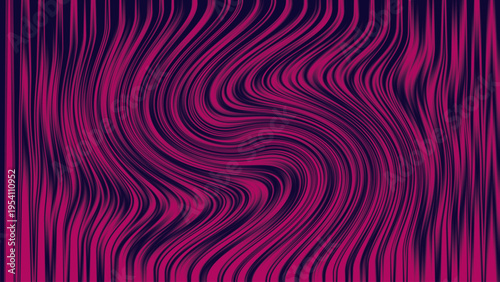 Abstract optical illusion background with pink dark blue swirling wavy lines, hypnotic vortex motion, and vibrant geometric decorative layout