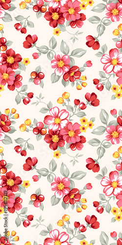 red flower on a white background
