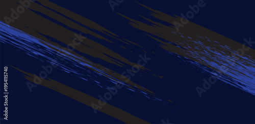 Blue grunge brush stroke abstract dark texture background design