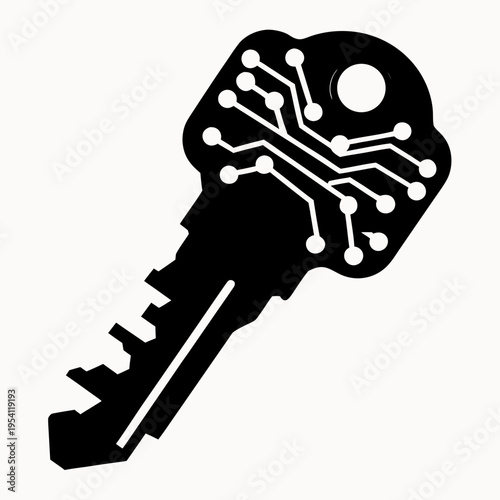 A 3d golden key in a hand unlocks a metal door lock to provide secure home access and symbolize a successful business concept illustration vector icon