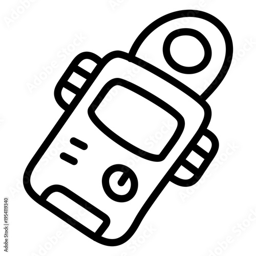 A linear style icon of clamp meter 