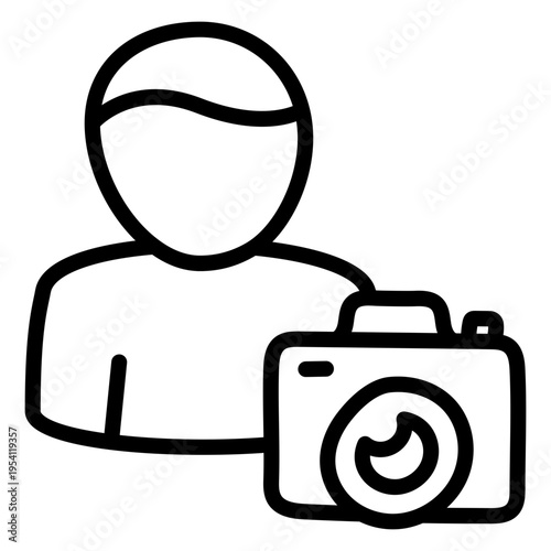 A beautiful style icon of photographer 