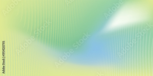 Abstract Soft Gradient Vertical Lines Background in Green and Blue Tones