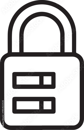Simple black silhouette illustration of a closed briefcase with a handle, vector icon