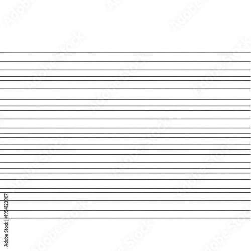 Black Horizontal Lines on White Background.