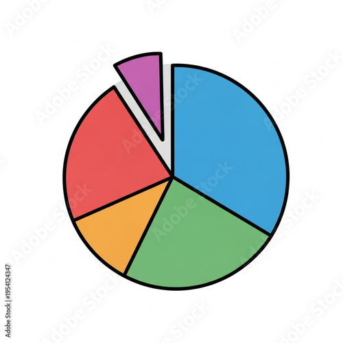 Colorful Pie Chart Segments Illustration. Free Download Colorful Pie Chart Segments Illustration. - GFXLoad