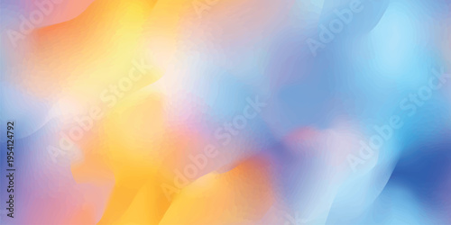 Vibrant abstract mesh blur seamless pattern with warm sunset colors for trendy branding and web design.