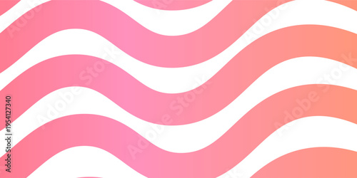 The background image is in pink wave lines tones. Modern gradient color