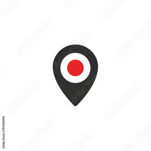 Free Download Red Pin Location Marker Icon Symbol. - GFXLoad