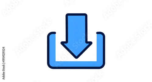 downloading, download, arrow, down, blue, icon, icons, symbol, button, ui, interface, web, app, application, internet, online, file, data, transfer, save, storage, cloud, cloudstorage, network, digita