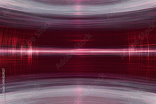 abstract screen art, lines, sound waves, red and grey colors, wavy elements, speed, motion, digital distortion, glitch, pixelated, illustration