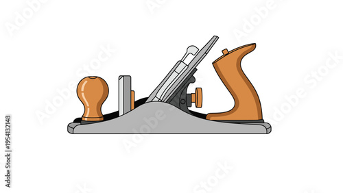Professional woodworking jack plane with a wooden body and steel blade used for precision smoothing of timber surfaces.