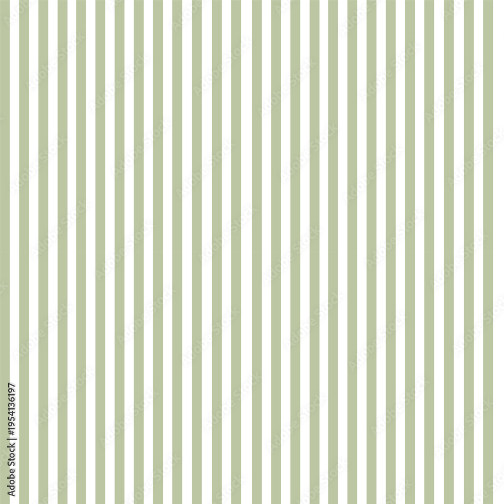Obraz premium Seamless abstract pattern with green vertical stripes. Linear white and green background. Striped texture. Simple vector illustration.