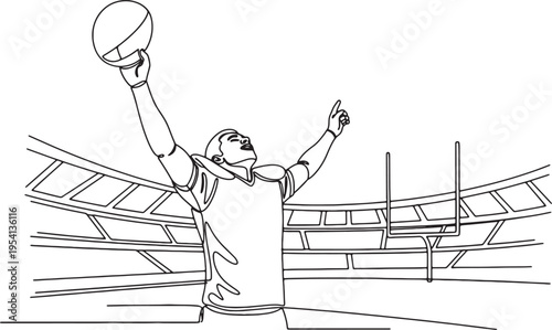 man playing basketball in a stadium