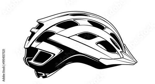 Bicycle Helmet Vector Illustration