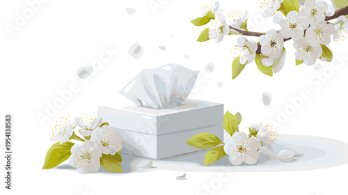 Spring allergies medicine tissues seasonal health