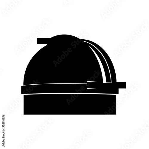 Observatory Dome Icon Silhouette