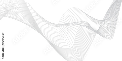 Lines repeat ornament technology digital waves business. Abstract texture motion mesh vector modern design. Minimal seamless lines wavy pattern in blend.