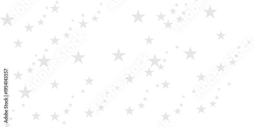 seamless pattern with gray tars shiny glittering on transparent background. Twinkle star vector png confetti pattern.