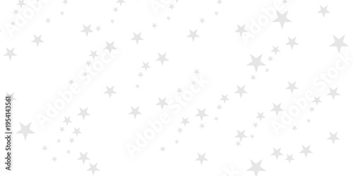 seamless pattern with gray tars shiny glittering on transparent background. Twinkle star vector png confetti pattern.