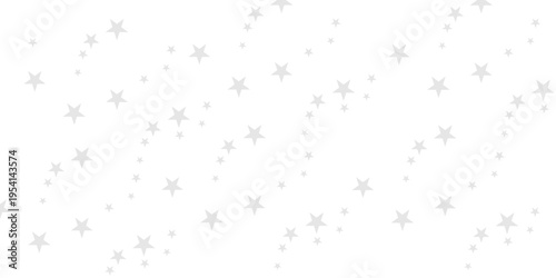 seamless pattern with gray tars shiny glittering on transparent background. Twinkle star vector png confetti pattern.