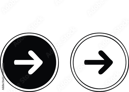 Free Download Black and white circular arrows pointing right circle - GFXLoad