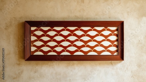 Minimalist Geometric Pattern Rectangular Frame Wall Art Design