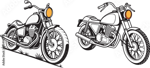 Motorcycle  icon vector