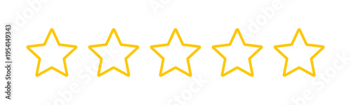 Five star rating icon