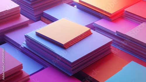 Neatly Organized Stacks of Printed Catalogs With Vibrant Color Schemes and Sharp Designs