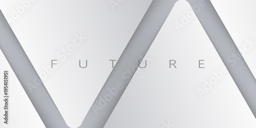 Minimalist silver abstract background design. Futuristic exclusive graphic elements for advertising, greeting cards, website, poster, banner, key visual, book cover, brochure etc… Vector EPS