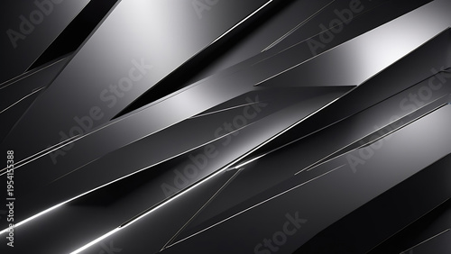 Minimalist Dark Titanium Surface With Sleek Diagonal Light Beams