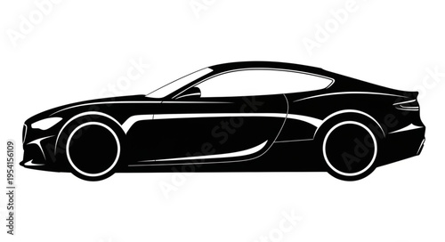 black sport car